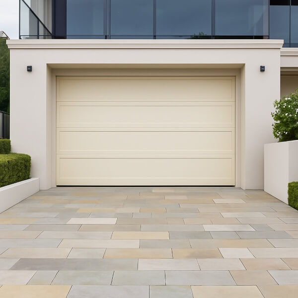 Garage door replacement in Melbourne by Garage Door Repair Guys, upgraded panel-style door installed to enhance curb appeal and smooth entry
