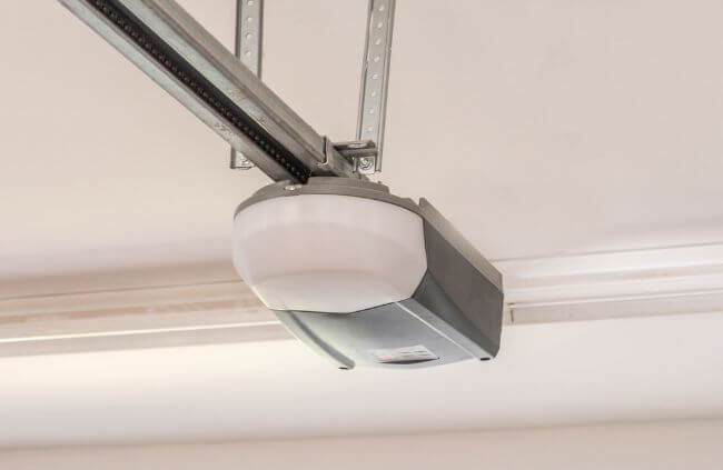 New garage door motor installed during a garage door motor replacement by Garage Door Repair Guys.